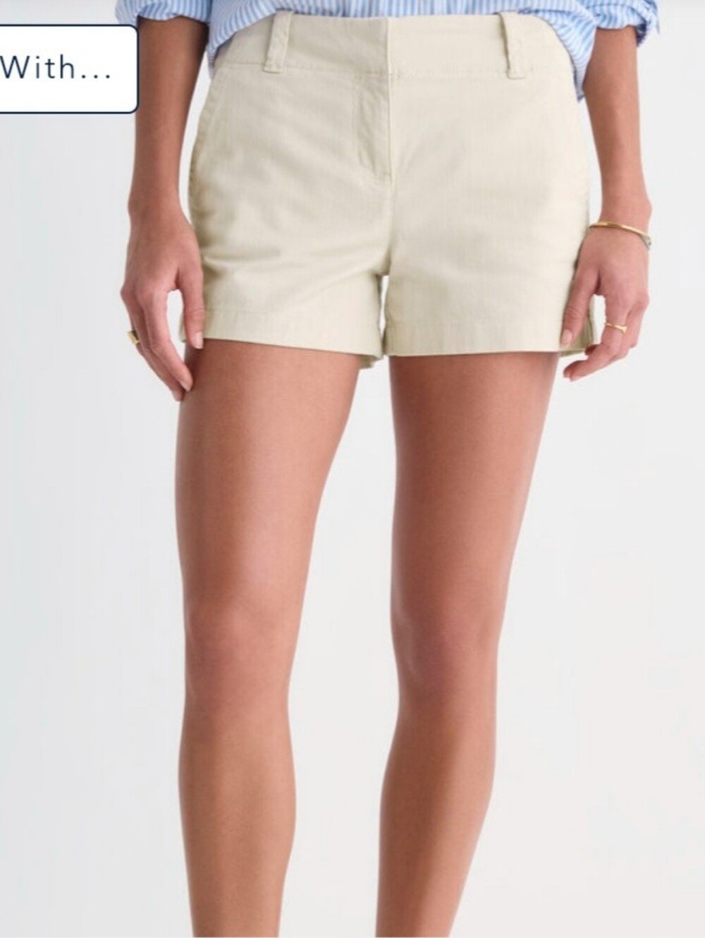 Ann Taylor LOFT Cream Women's Shorts